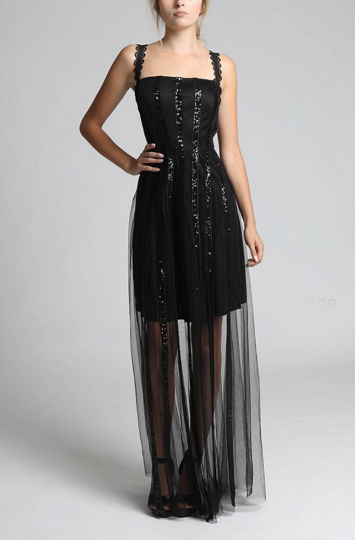 SOKY SOKA  DRESS BLACK 62009-1