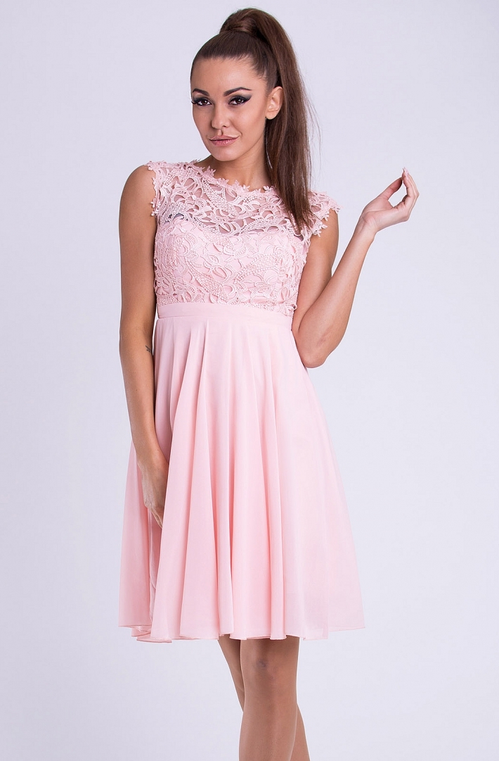EVA & LOLA DRESS powder pink 26012-6