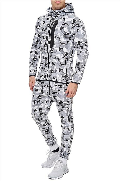 SWEAT SUIT MAN- WHITE CAMO  52001-1