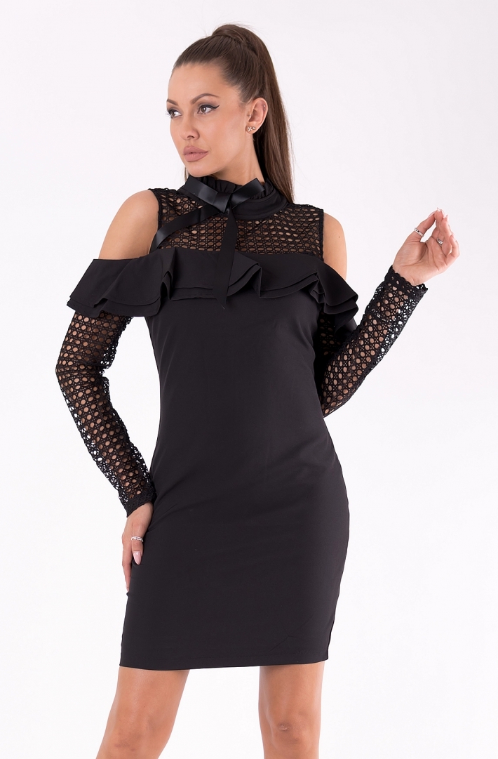 SOKY SOKA  DRESS BLACK 49005-1