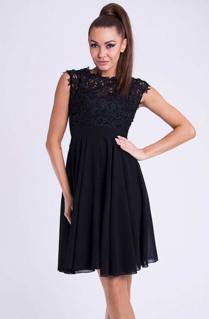 EVA & LOLA DRESS BLACK 26012-2