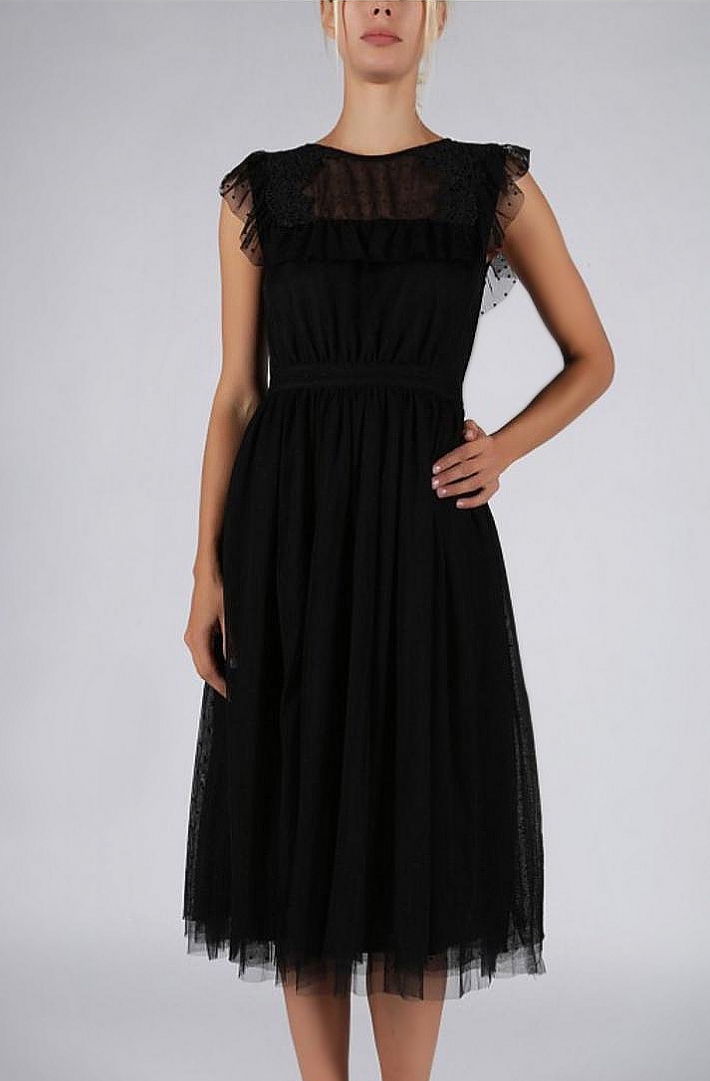 SOKY SOKA  DRESS BLACK 57004-2