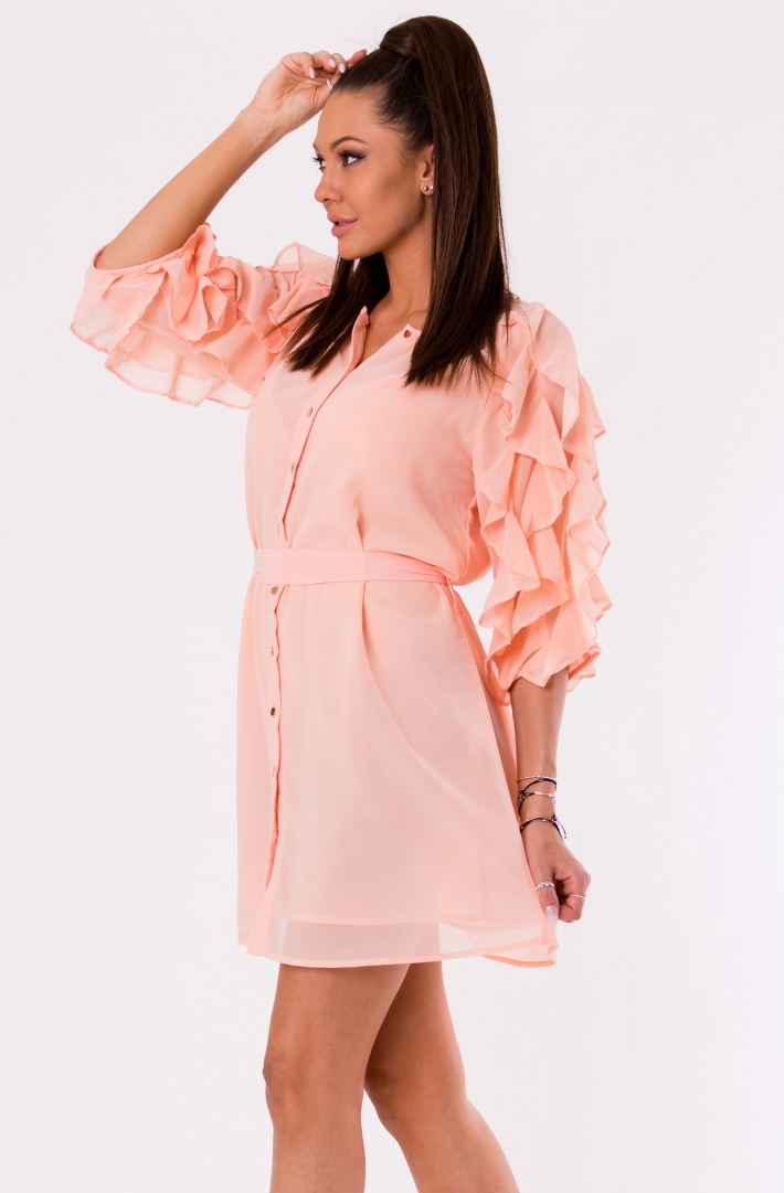 DRESS -POWDER PINK 48026-1