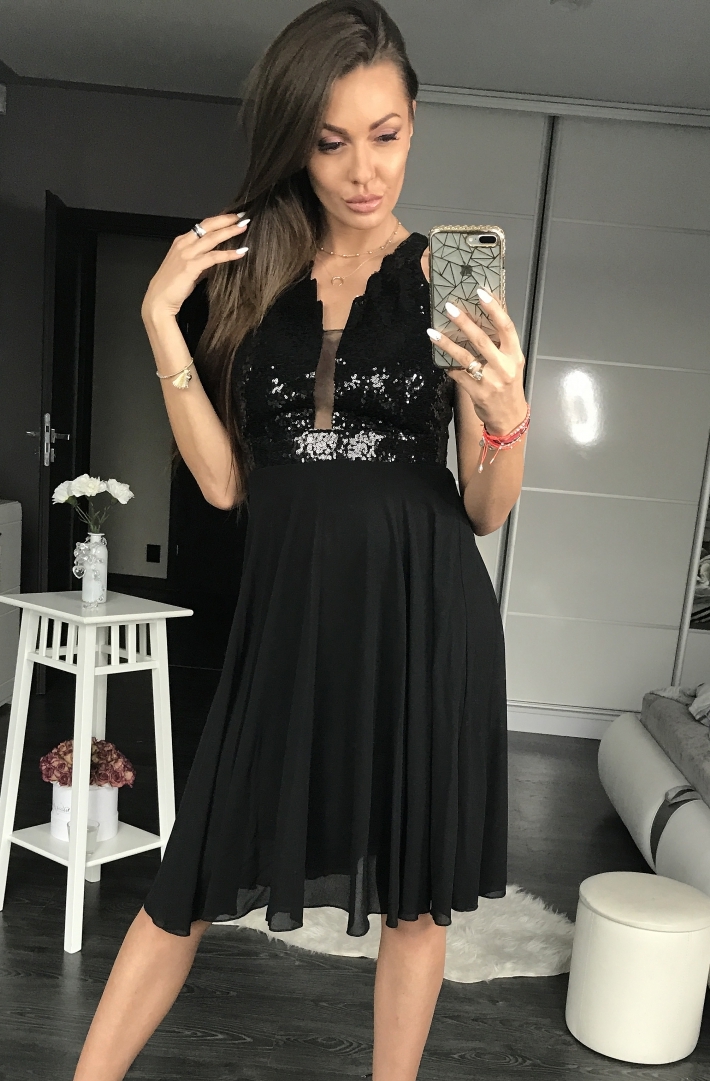 PINK BOOM  DRESS BLACK 44016-2