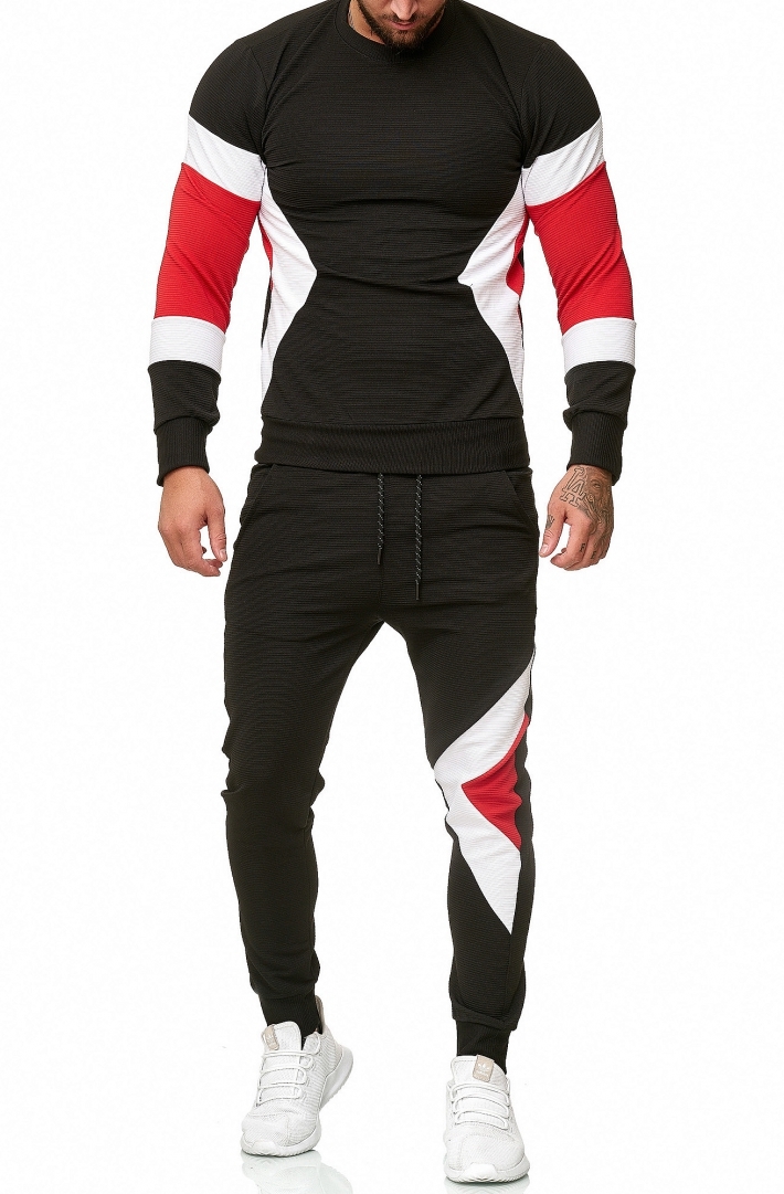 SWEAT SUIT MAN- BLACK  52009-1