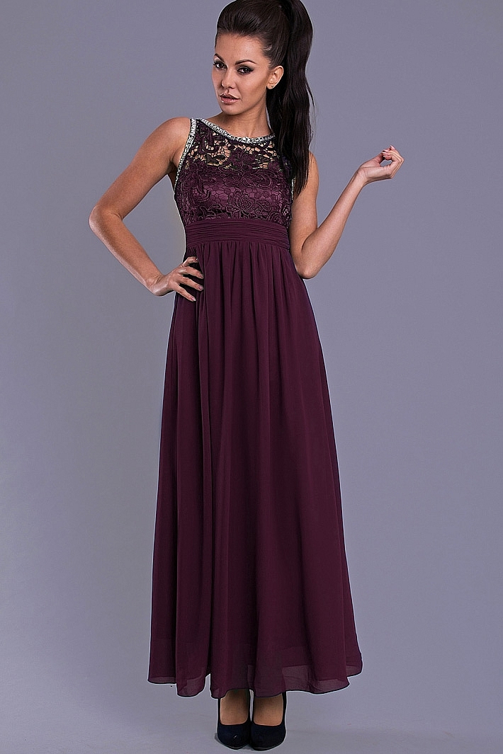 EVA & LOLA dress- EGGPLANT 7815-9