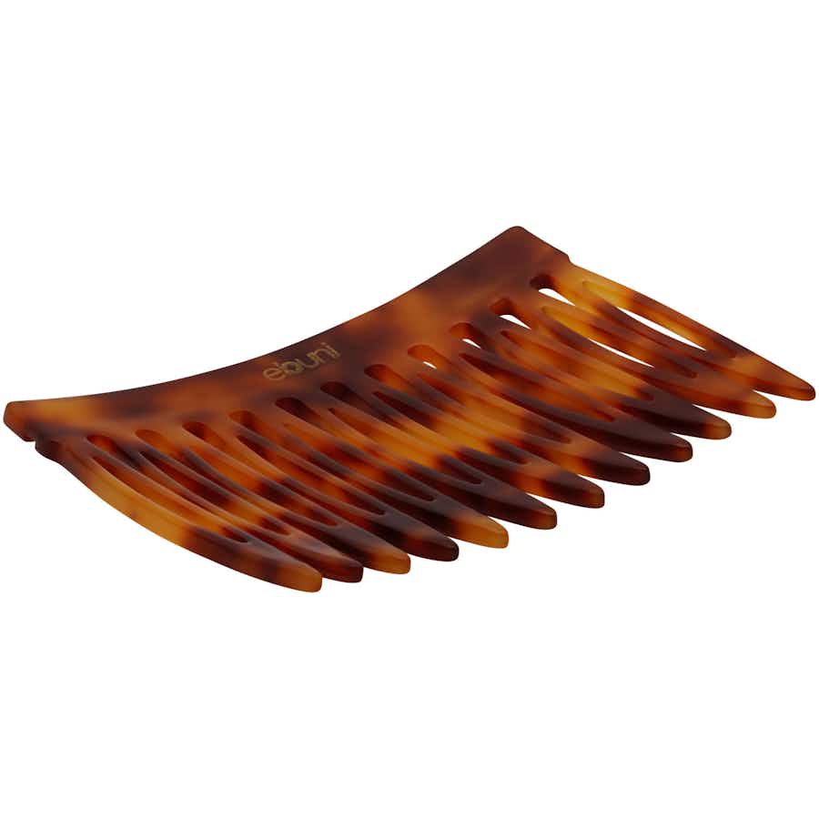 Handmade 7.5cm Side Hair Combs | Tortoiseshell | Bottom | Ebuni Hair Accessories