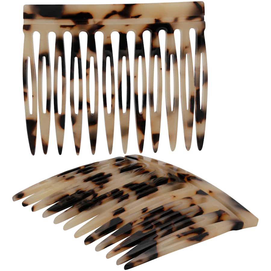 Handmade 6cm Side Hair Combs | Tokyo Blanc | Ebuni Hair Accessories