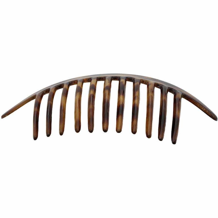 French Pleat Hair Comb | Light Tortoiseshell | Bottom | Ebuni