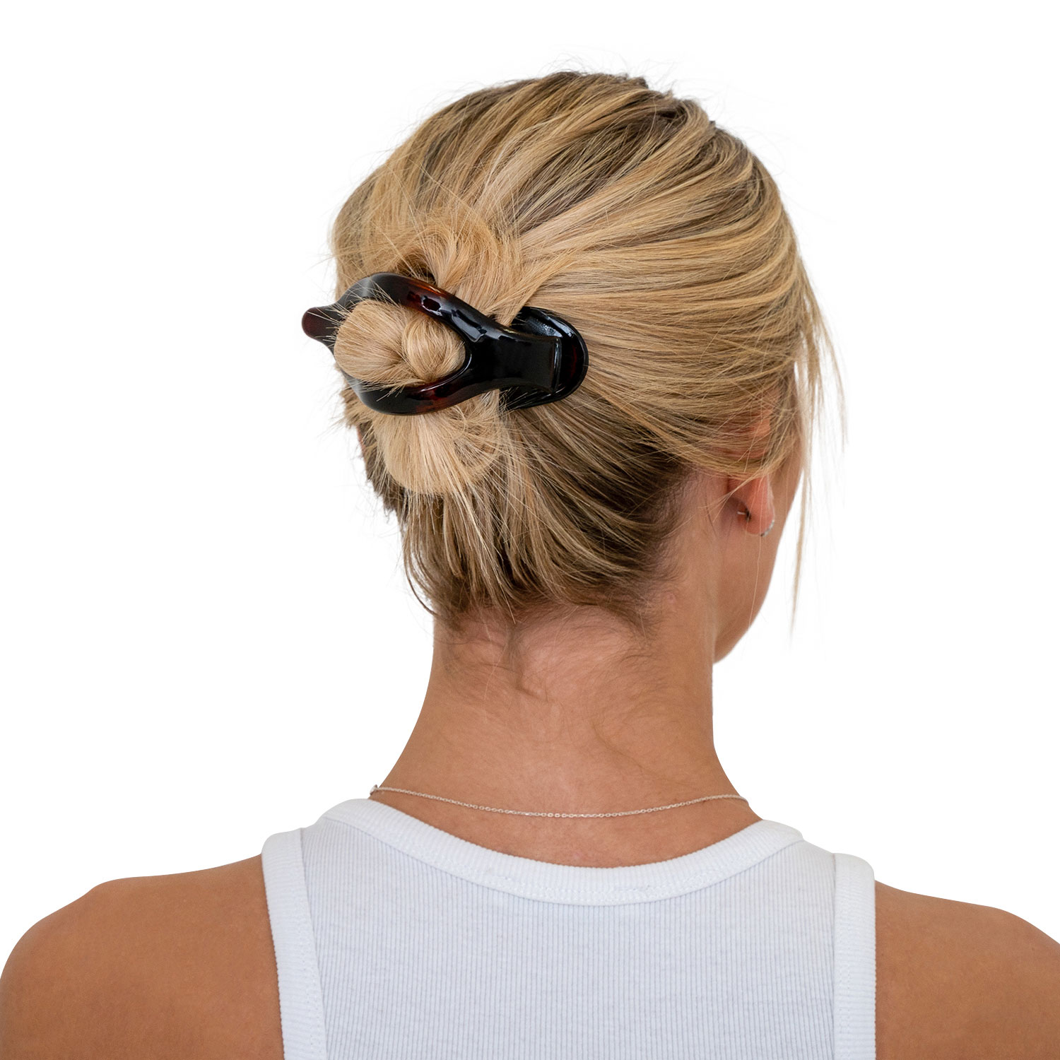 Wide Hair Beak Clip with Teeth and Comb Made in France Ebuni