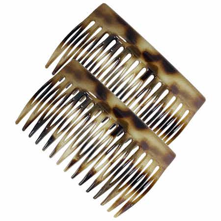 7cm French Side Hair Combs Tokyo Blanc