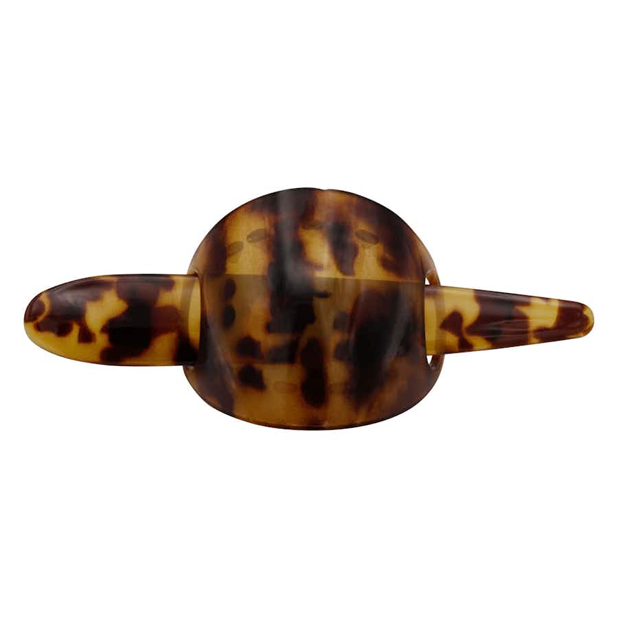French Oval Arch Stick Barrette (Light Tortoiseshell) Top | Ebuni Hair Accessories