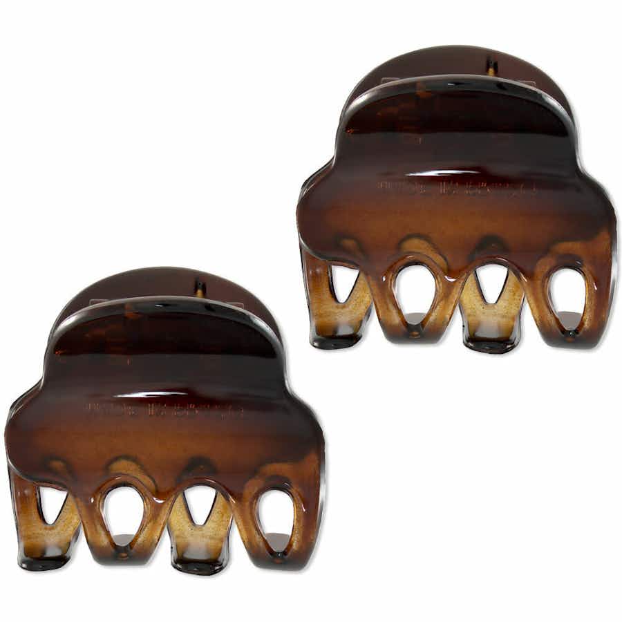 Small Adeline French Hair Claws - Tortoiseshell / Brown