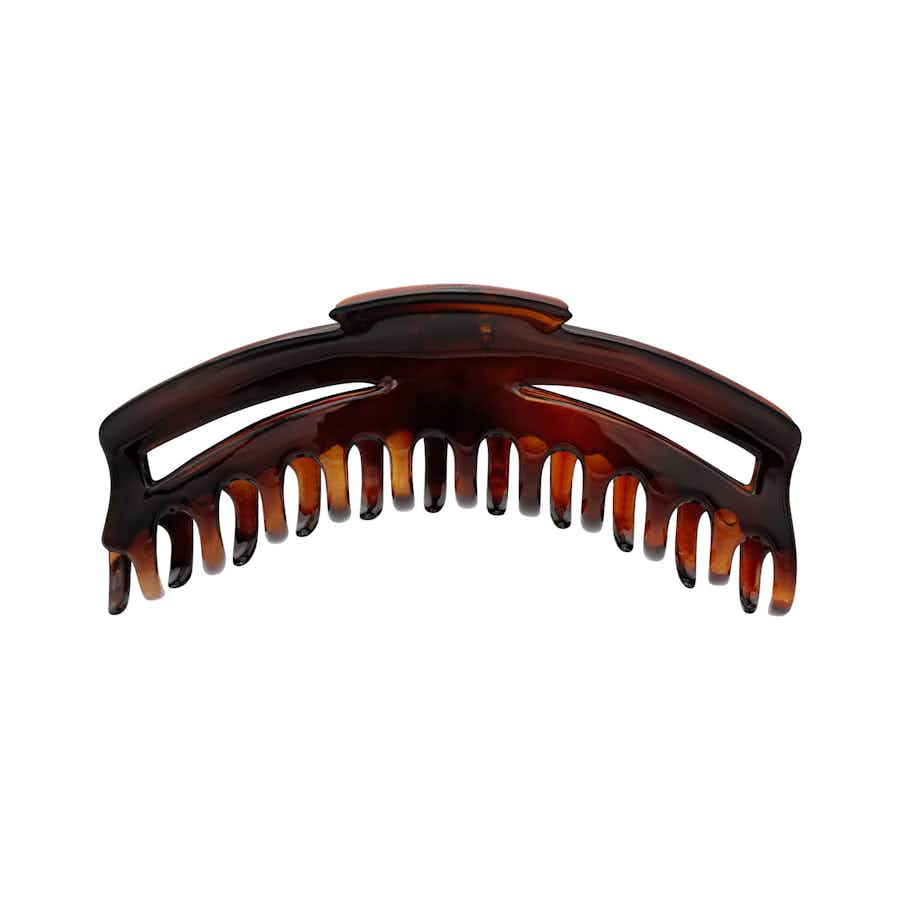 Extra Large Jumbo 15cm French Hair Claw Tortoiseshell | Side View | Ebuni Hair Accessories