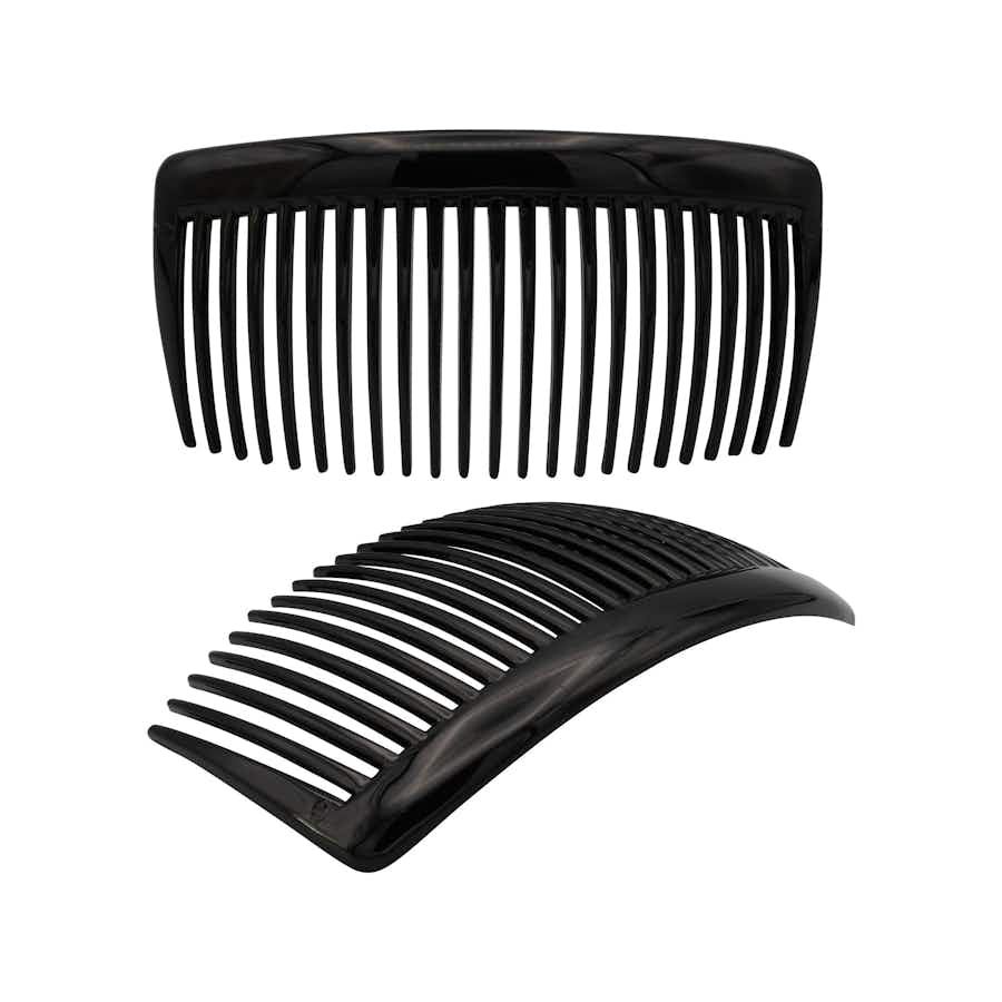 10cm French Hair Combs (Black) | Ebuni Hair Accessories 