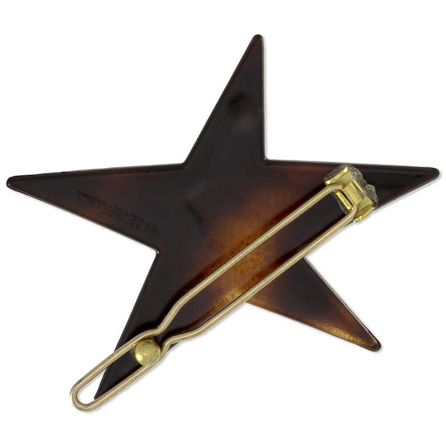 4.5cm Star Hair Clip Made in France - Bottom View