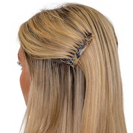 Handmade 7.5cm Side Hair Combs | Tokyo Blanc | Ebuni Hair Accessories (In Hair 01)