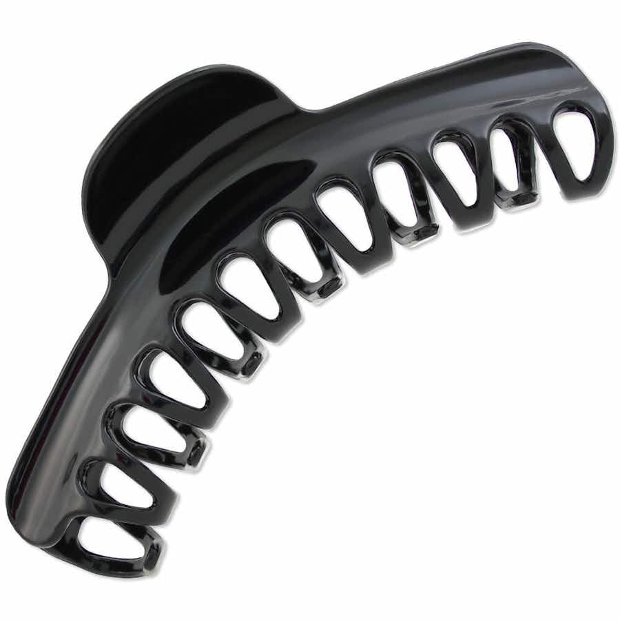 French Hair Claw for long/thick hair 13cm (Black)