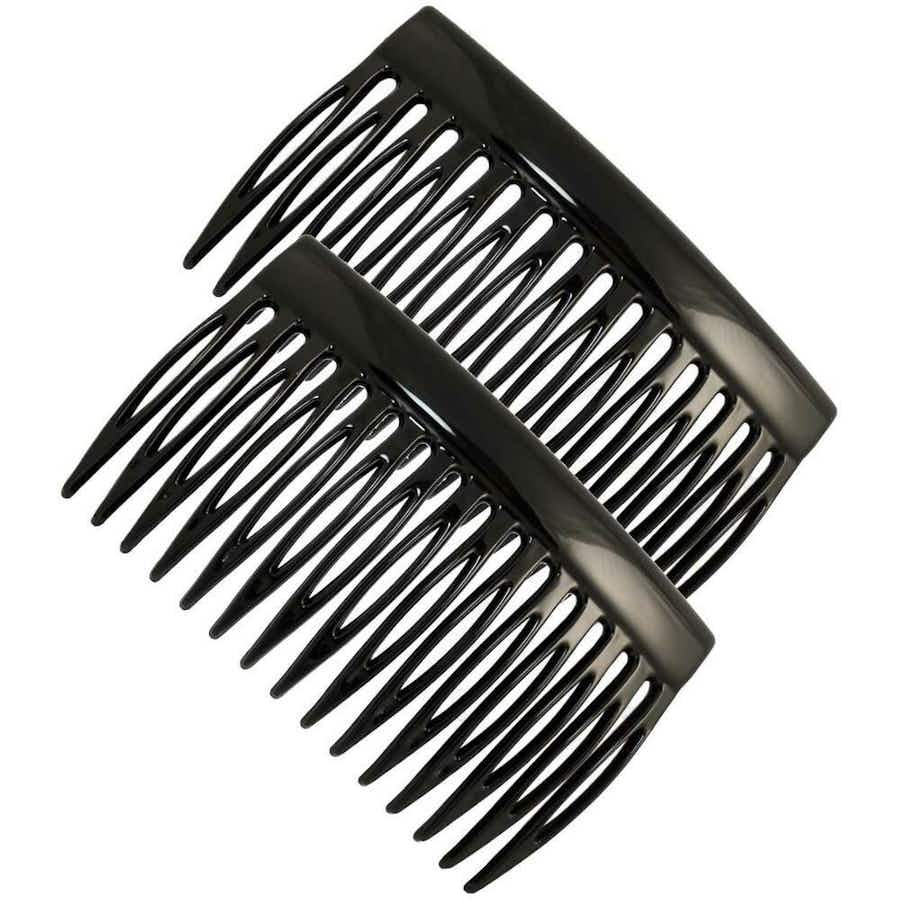 7cm French Side Hair Combs Black
