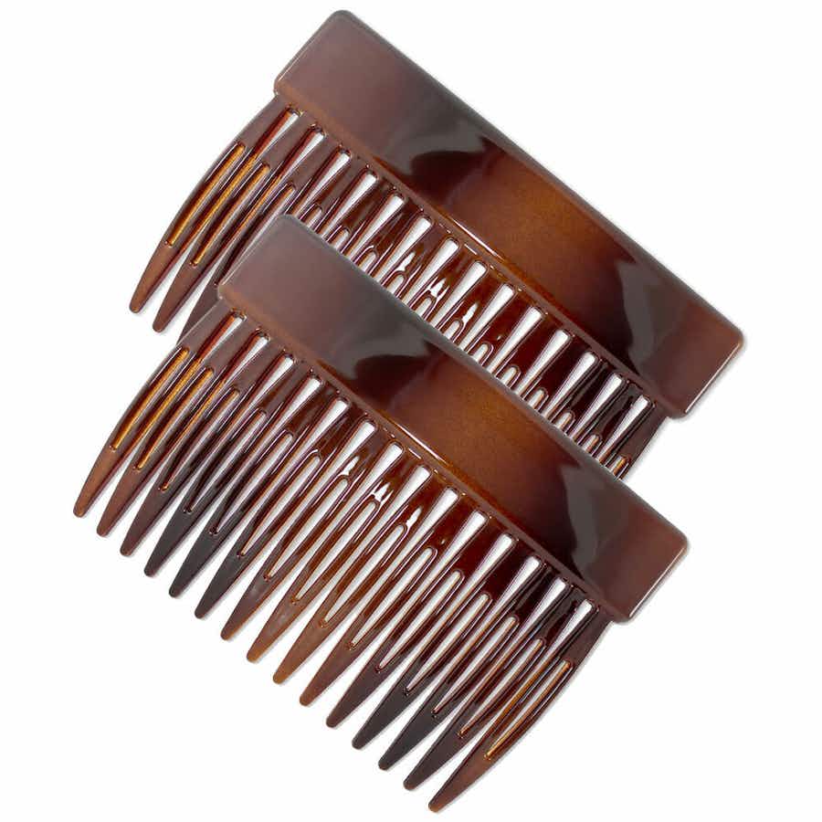 Classic Rectangle Hair Combs. Tortoiseshell - Made in France.