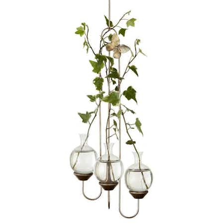 Triple Vase Plant Propagation Rooter with ivy cuttings in each vase