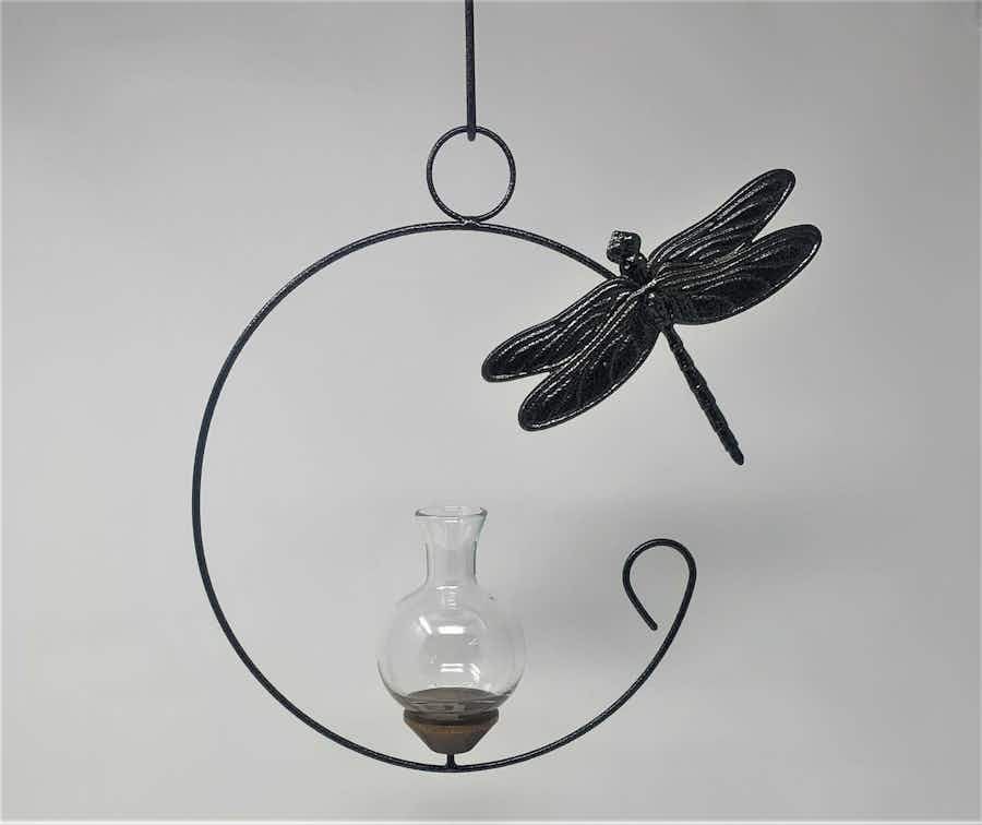 Hanging Dragonfly Plant Propagation Rooter Vase without plant
