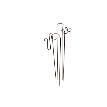 Copper Coated Plant Stake Sticks Bouquet Set of 4